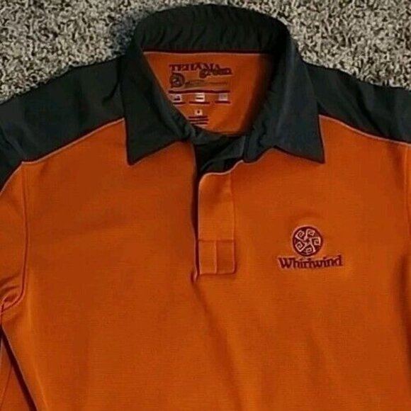 Medium Tehama Green Whirlwind Golf Polo Shirt Odor Resistant Moisture Wicking - Picture 2 of 10